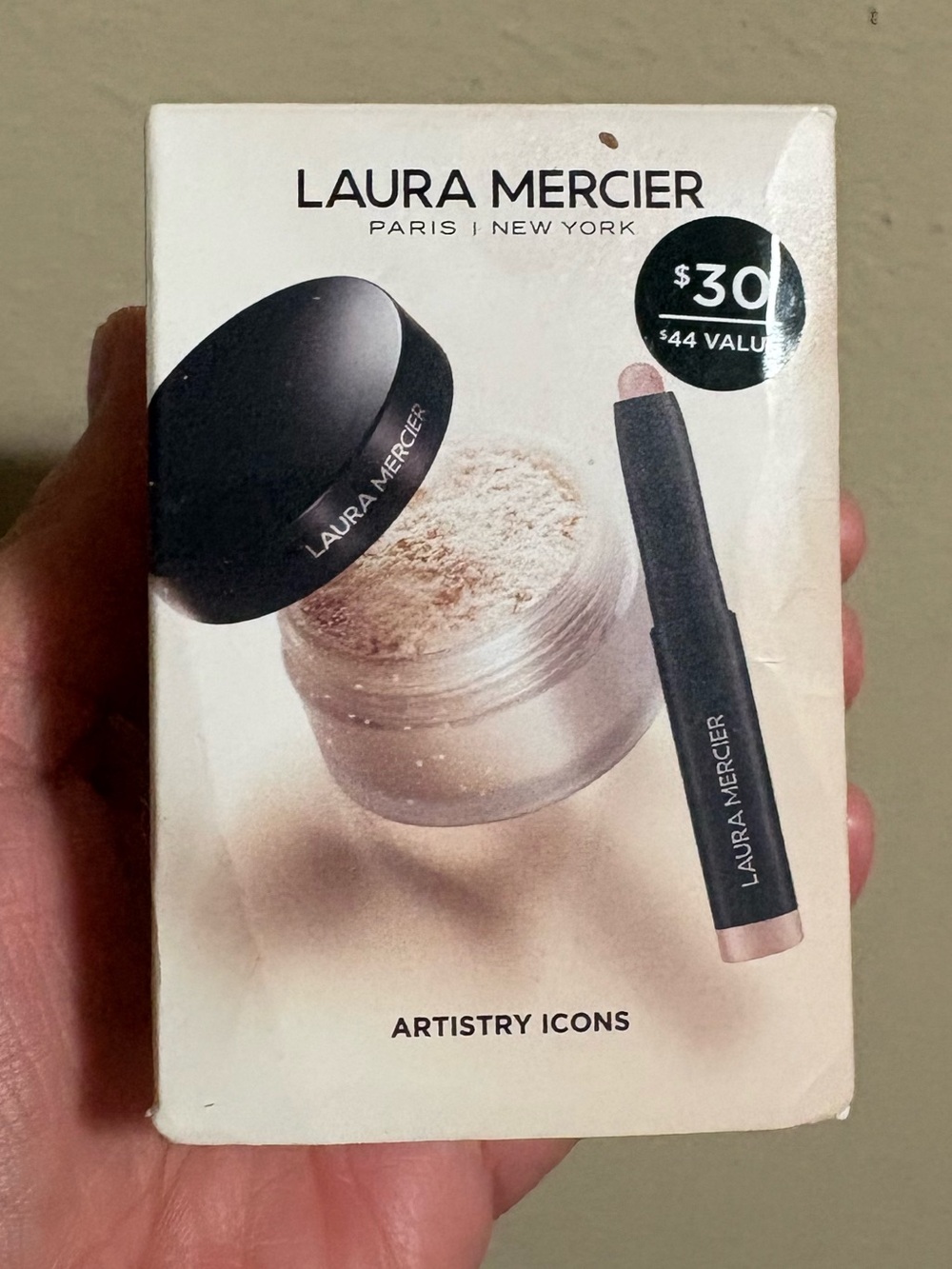 Laura Mercier Artistry Icons Set TRANSLUCENT POWDER & ROSEGOLD CAVIAR STICK New.